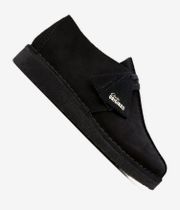 Clarks Originals Desert Trek Shoes (black suede)