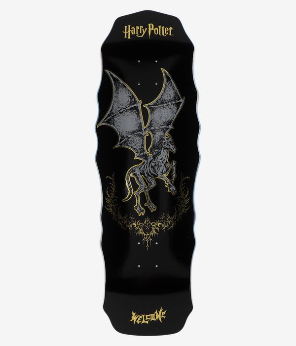 Welcome x Harry Potter Thestral 10" Skateboard Deck (black gold foil)