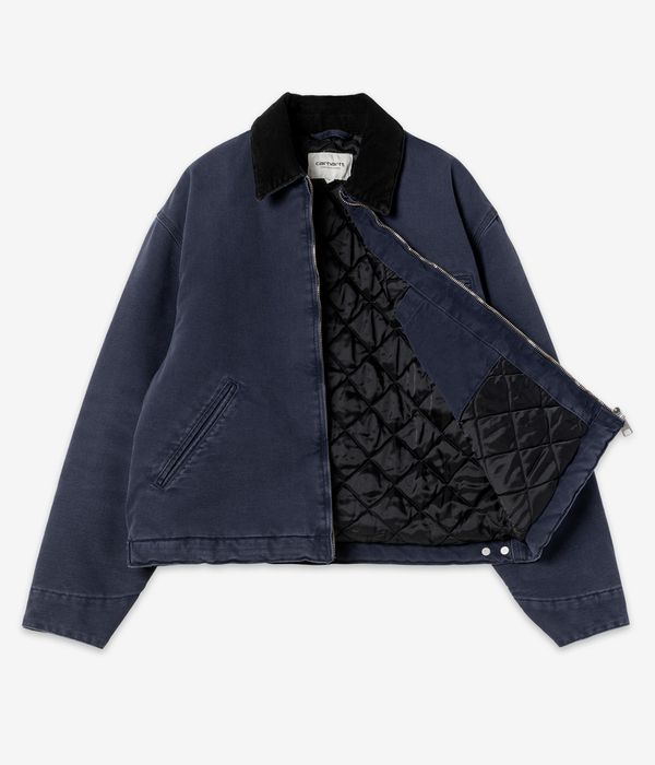 Carhartt WIP W' OG Detroit Organic Dearborn Jacket women (dark navy black stone canvas)