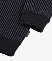 Iriedaily La Flag 1/4-Zip Felpa (black anthracite)