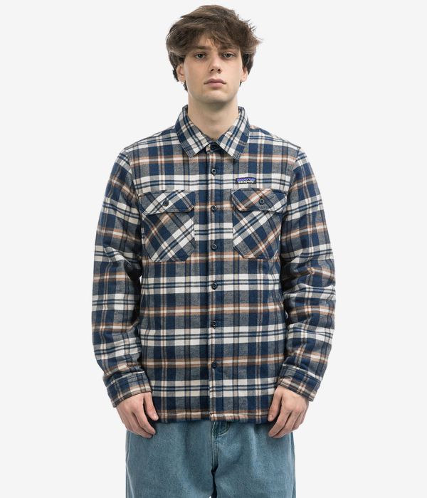 Patagonia Insulated Organic Cotton Fjord Flannel Kurtka (fields new navy)