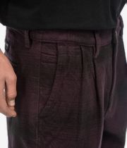 Vans Authentic Chino Loose Tapered Plaid Pantaloni (dark port black)