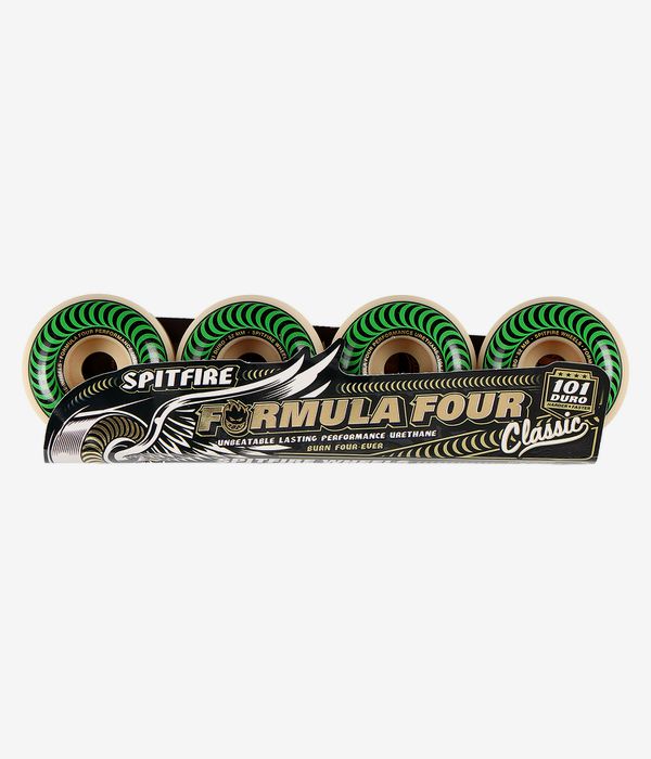 Spitfire Formula Four Classic Ruedas (white green) 52 mm 101A Pack de 4