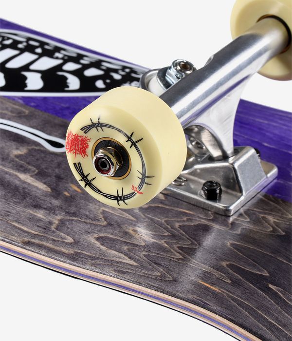 skatedeluxe Premium Butterfly 8" Complete-Skateboard (black purple)