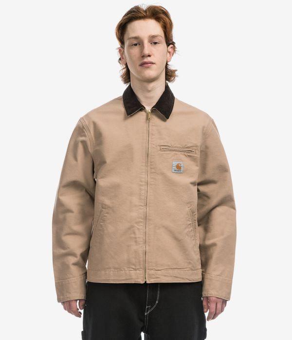 Carhartt WIP Detroit Organic Dearborn Giacca (dusty h brown tobacco rinsed)