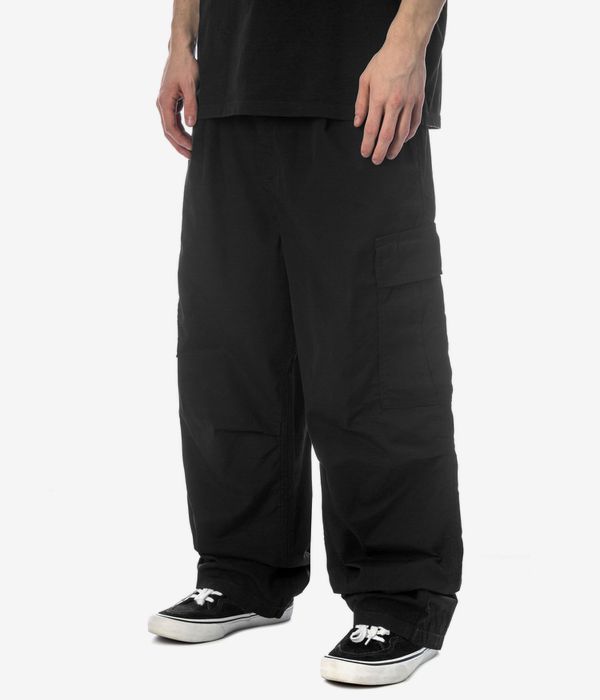 Carhartt WIP Cole Cargo Pant Lane Poplin Pantalons (black rinsed)