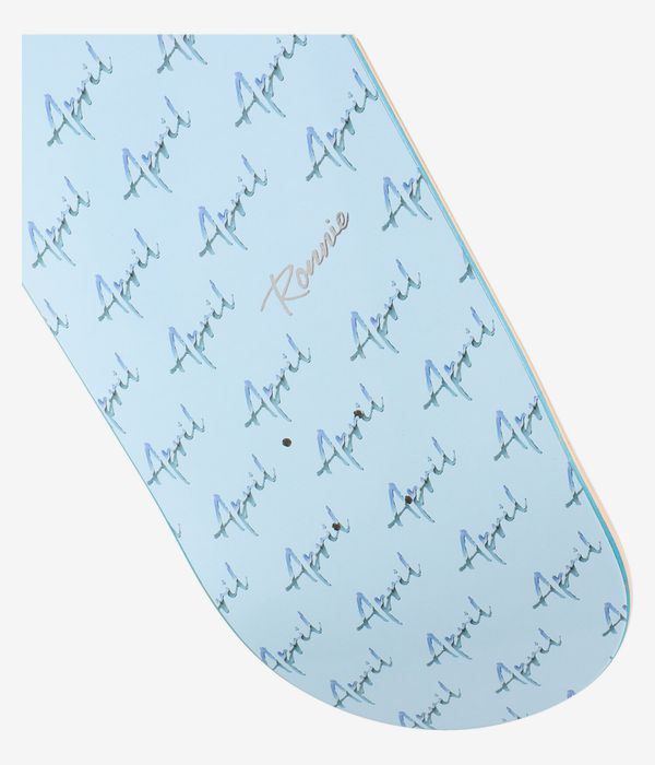 April Kessner Script Logo 8.5" Skateboard Deck (blue)