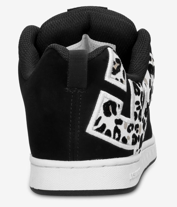 DC Court Graffik Shoes women (black white leopard print)