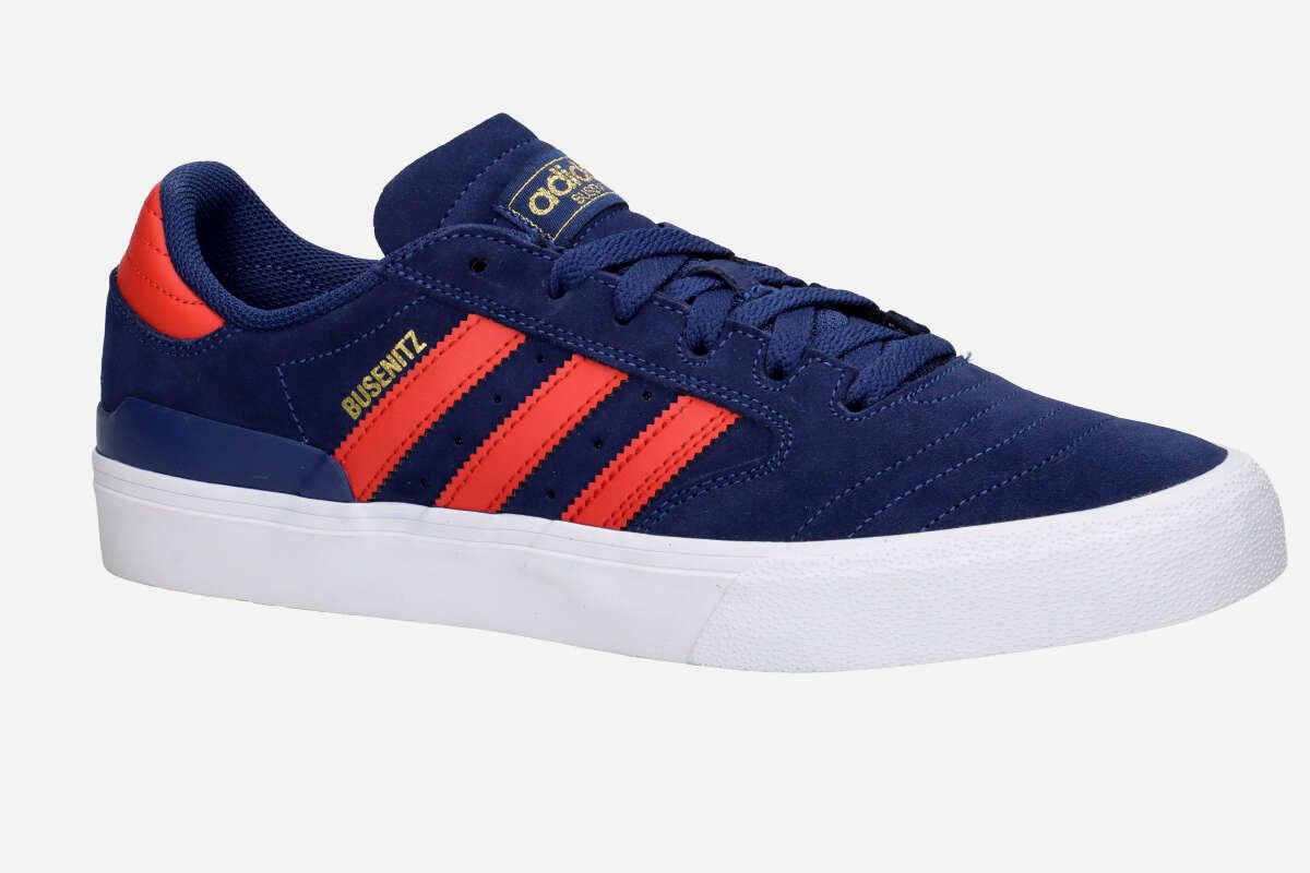 adidas Skateboarding Busenitz Vulc II Shoes (dark blue scarlet gold)