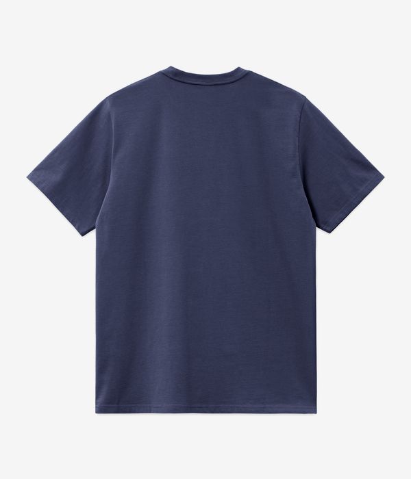 Carhartt WIP Script Embroidery T-Shirt (air force blue white)