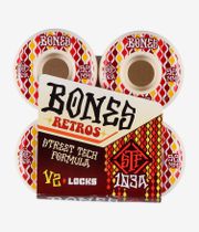 Bones STF Retros V2 Roues (white red) 52mm 103A 4 Pack
