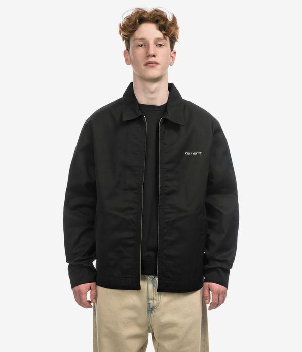 Carhartt WIP Module Script Denison Jacket (black white rinsed)