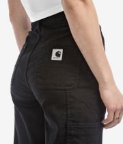 Carhartt WIP W' Pierce Pant Straight Hudson Pantalones women (black rinsed)