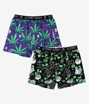 Lousy Livin Outer Weedy Briefs Boxer (black) pacco da 2