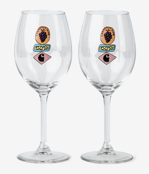 Carhartt WIP Stacked Gapes Wine Glass Set Acc. (clear)