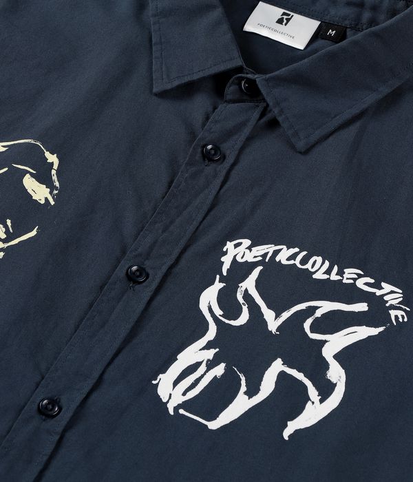 Poetic Collective Three Prints Shirt (navy)