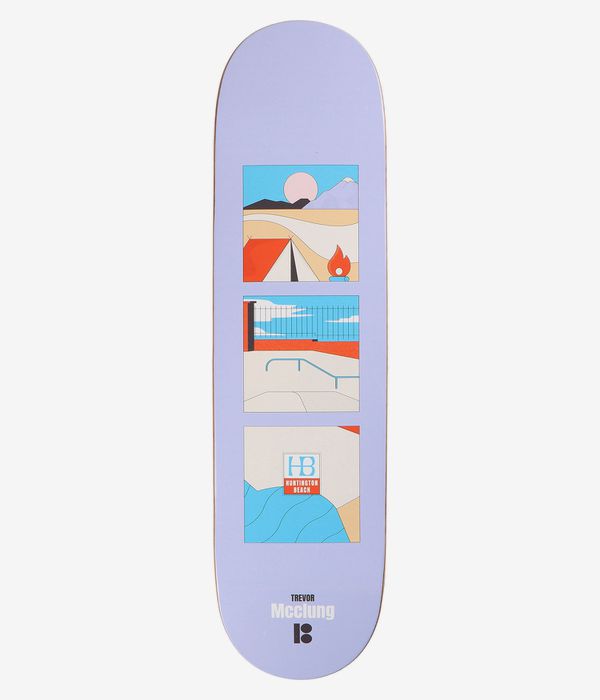 Plan B McClung Squares 8.25" Skateboard Deck (blue)