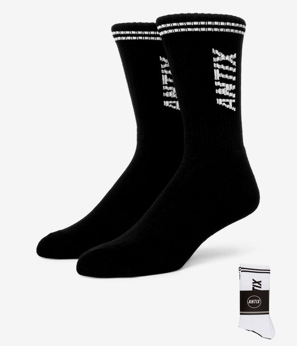 Shop Antix Ring Socks US 6-13 (black white) 2 Pack online