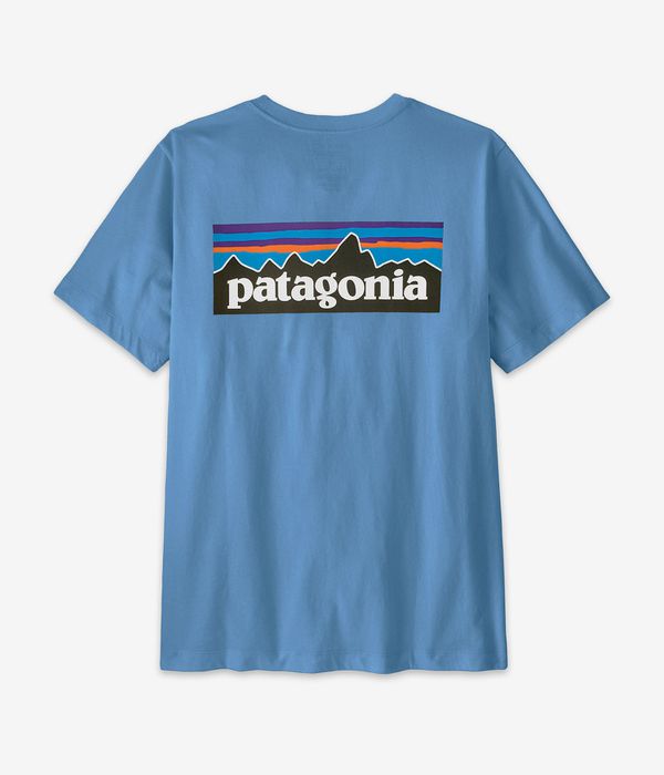 Patagonia P-6 Logo T-Shirt (shore blue)