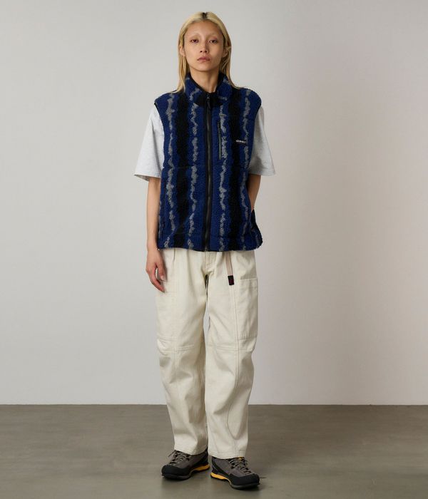 Gramicci Ripple Sherpa Vest (navy ripple)