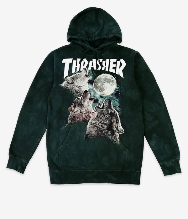 Thrasher x Mountain Wolves sweat à capuche (washed black)