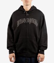 Wasted Paris Chrome Zip-Sweatshirt avec capuchon (black)