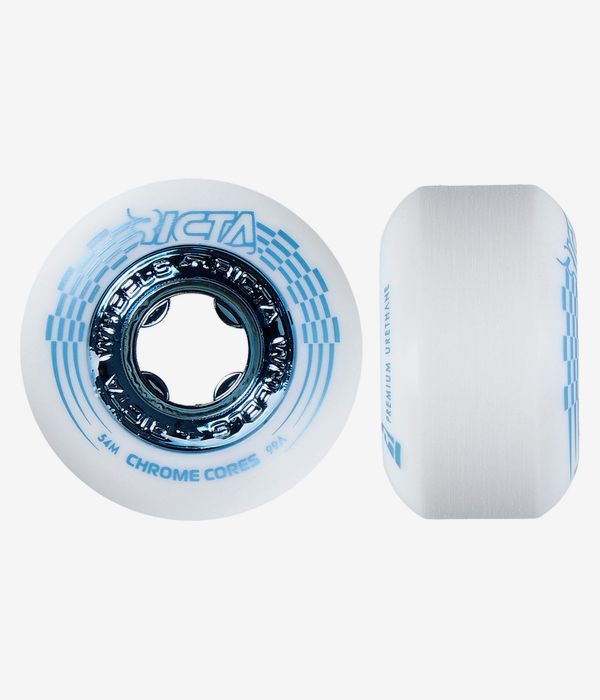 Ricta Chrome Core Roues (white teal) 54mm 99A 4 Pack