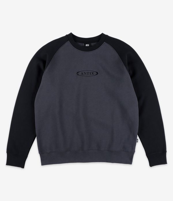 Antix Simplex Raglan Organic Sweatshirt (black slate grey)