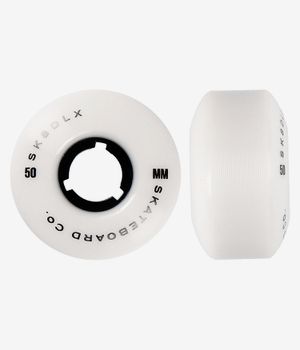skatedeluxe Fidelity Series Ruote (white/black) 50mm 100A pacco da 4