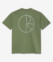 Polar Contrast Stroke Logo T-Shirt (moss green)