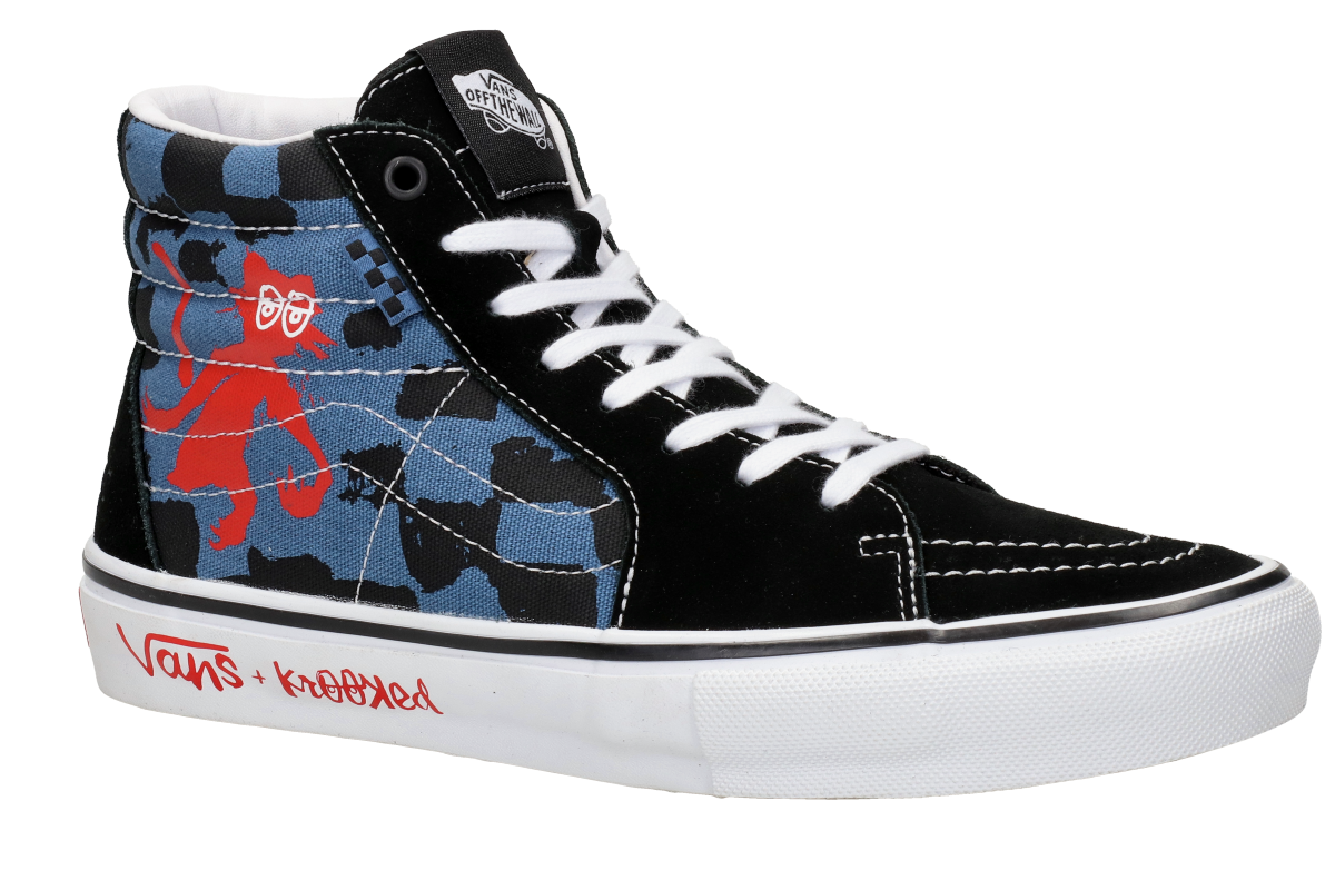Vans x Krooked Skate Sk8-Hi Natas For Ray Schuh (blue)