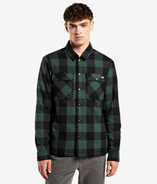 Dickies Lined Sacramento Camisa (pine needle green)