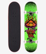 Thank You Skull Cloud 8" Complete-Skateboard (neon green)