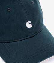 Carhartt WIP Madison Logo 6 Panel Cap (deep lagoon white)
