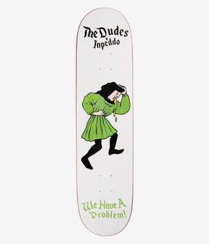 Inpeddo x The Dudes Problem 8.25" Skateboard Deck (white)