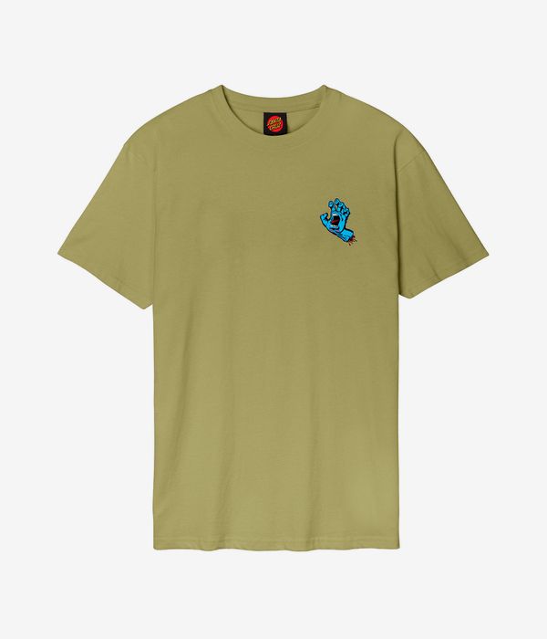 Santa Cruz Screaming Hand Chest T-Shirt (iguana)