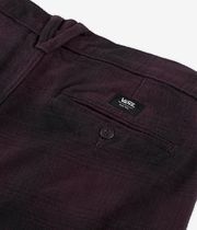 Vans Authentic Chino Loose Tapered Plaid Pantaloni (dark port black)