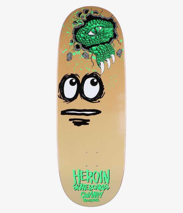 Heroin Skateboards Swampy Egg 11" Skateboard Deck (multi)