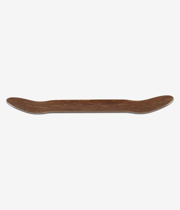 Jart Patch 8" skateboard deck in wood tone, full-length profile view showing concave center with upturned nose and tail; no visible graphics or text. Clean studio image; white background.