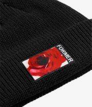 Former Rosette Patch Beanie (black)