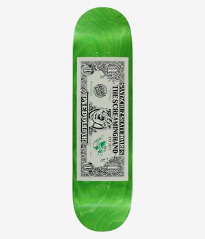Santa Cruz Dollar Hand 8.25" Skateboard Deck (green)