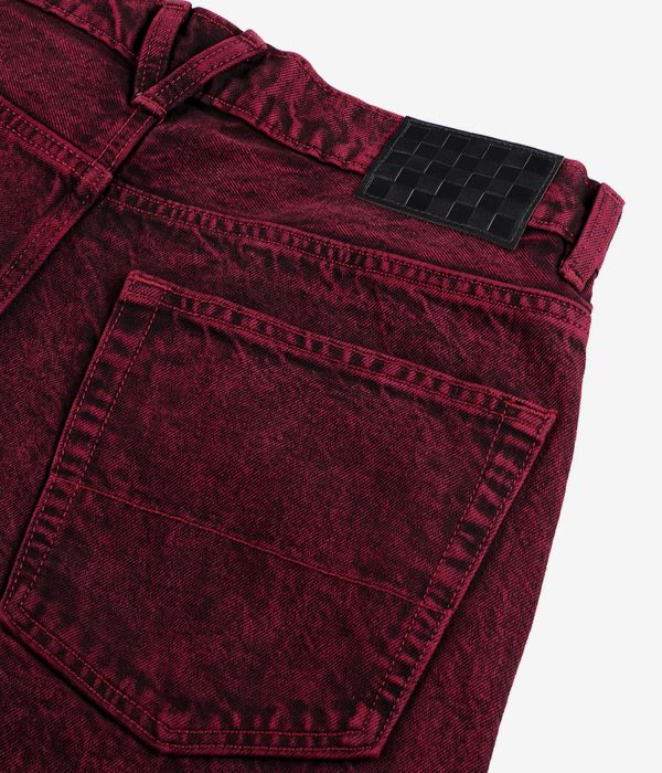 Vans Check 5 Baggy Acid Overdyed Jeansy (racing red)