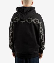 Wasted Paris Chrome Zip-Sweatshirt avec capuchon (black)
