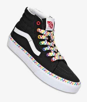 Vans Sk8-Hi Schuh kids (rainbow checkerboard black true)