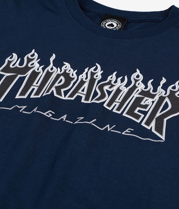 Thrasher Flame T-shirt (navy black)