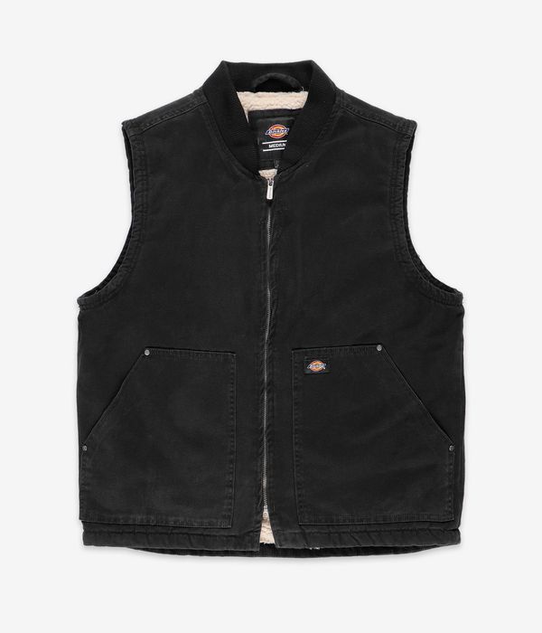 Dickies Duck Canvas Gilet (stone washed black)