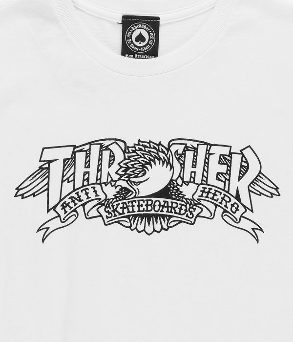 Thrasher x Anti Hero Mag Banner T-Shirt (white)