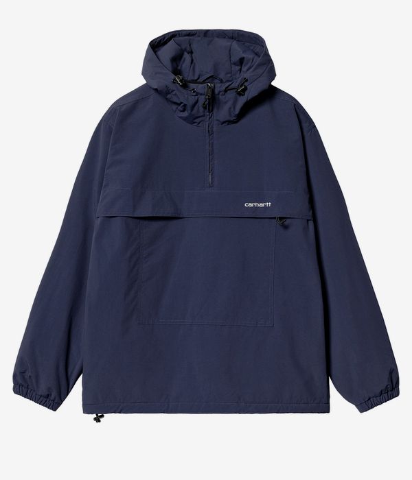 Carhartt WIP Windbreaker Pullover Supplex Jas (air force blue white)