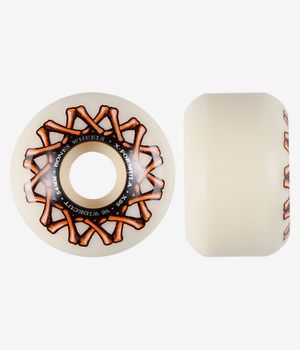 Bones X Formula V6 Wheels (white orange) 54 mm 95A 4 Pack