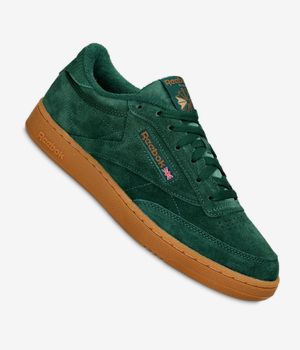 Shop Reebok Club C 85 Shoes (green brown gum) skatedeluxe